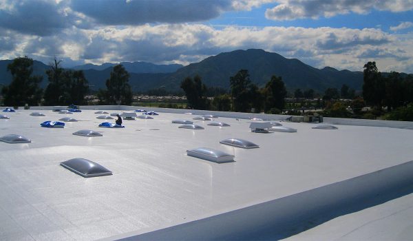 white industrial roof