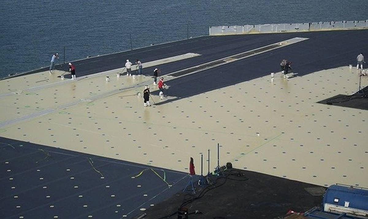 aircraft carrier deck coating