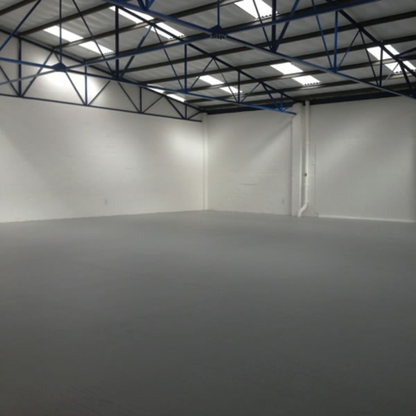 warehouse floor painted