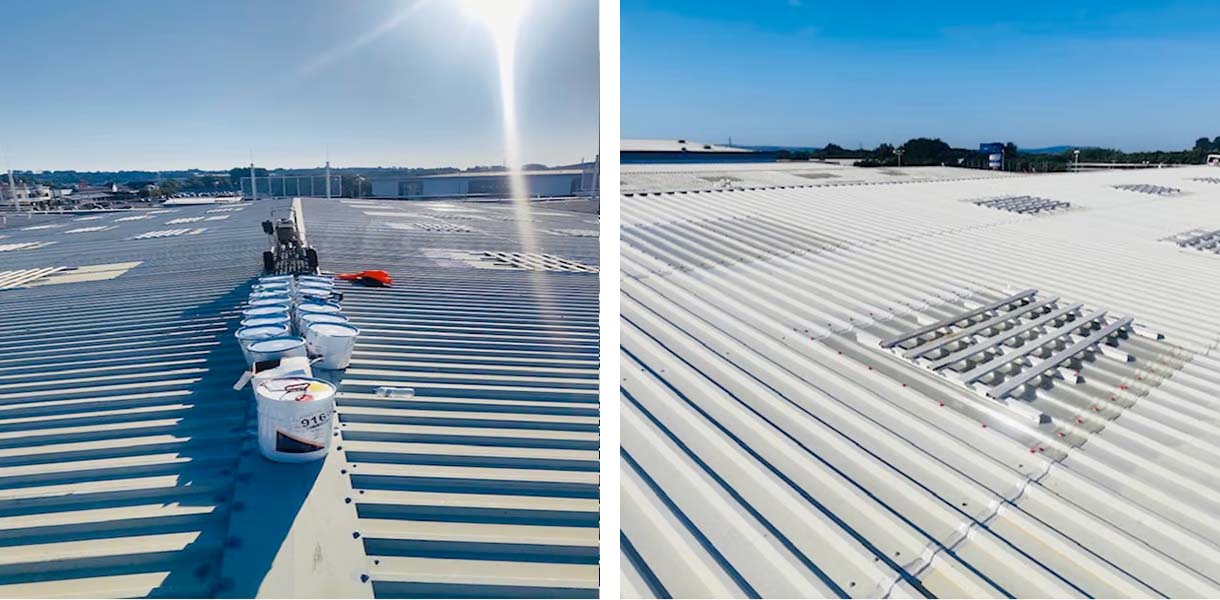 roof sheet midlap corrosion treatment llanelli