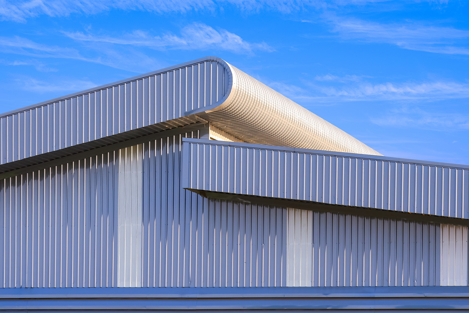 Crimp curved roofing sheets design flexibility large commercial building