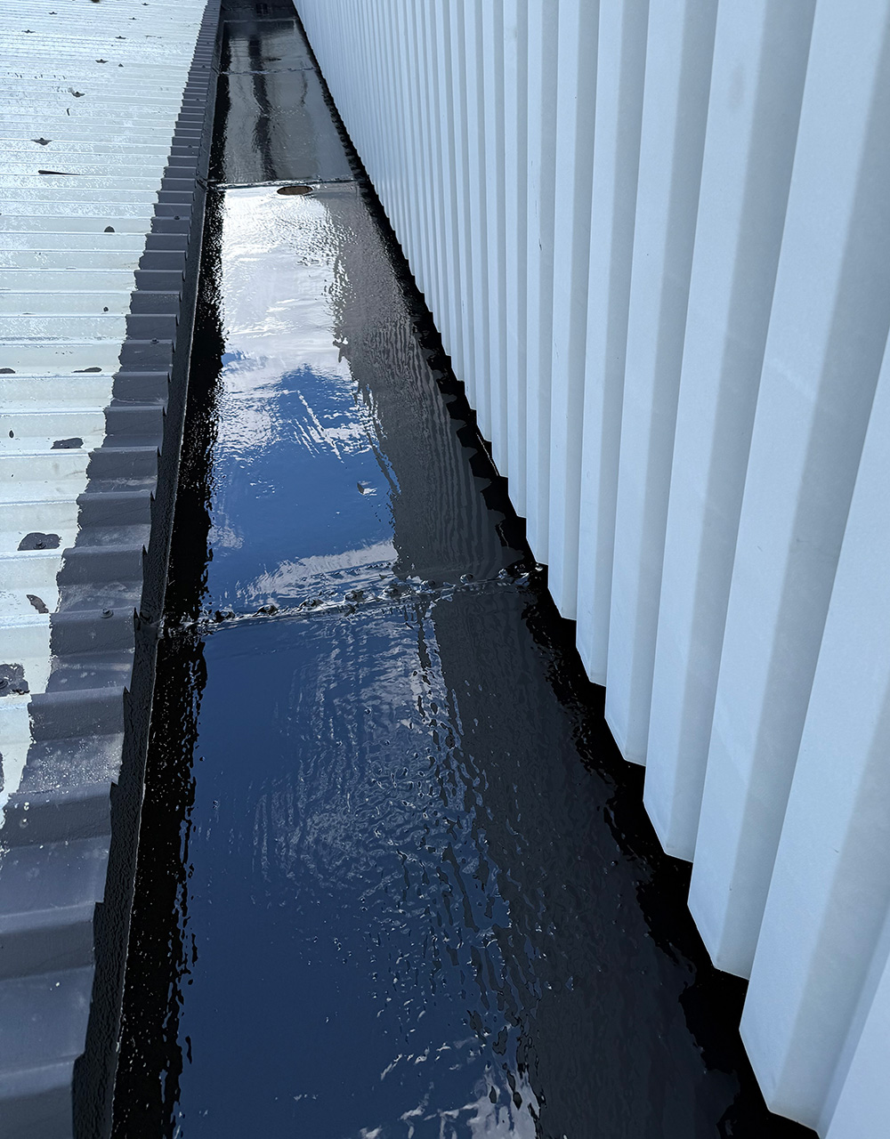 DrilSilane ReTrim system gutter refurbishment waterproof galvanised steel gutters