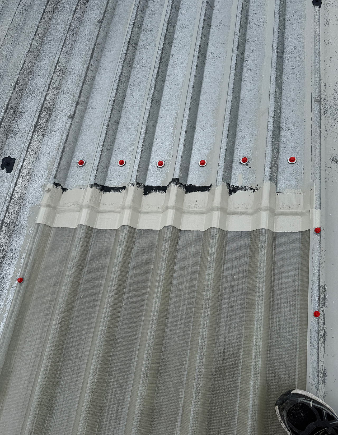 Rooflight edge protection painting work