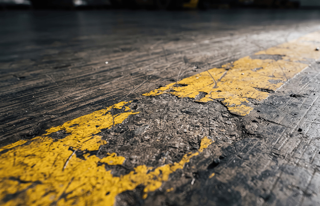 warehouse floor painting quote needed for damaged concrete floor and line markings